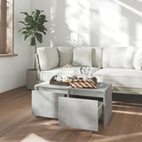 NNEVL Coffee Table Concrete Grey 90x50x41.5 cm Chipboard
