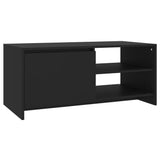 NNEVL Coffee Table Black 102x50x45 cm Engineered Wood