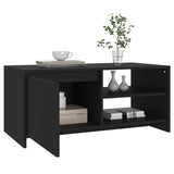 NNEVL Coffee Table Black 102x50x45 cm Engineered Wood