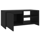 NNEVL Coffee Table Black 102x50x45 cm Engineered Wood