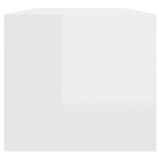 NNEVL Coffee Table High Gloss White 102x50x45 cm Engineered Wood