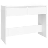 NNEVL Console Table White 100x35x76.5 cm Chipboard
