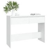 NNEVL Console Table White 100x35x76.5 cm Chipboard