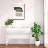 NNEVL Console Table White 100x35x76.5 cm Chipboard