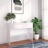 NNEVL Console Table White 100x35x76.5 cm Chipboard