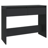 NNEVL Console Table Black 100x35x76.5 cm Chipboard