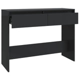 NNEVL Console Table Black 100x35x76.5 cm Chipboard