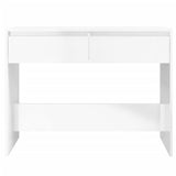 NNEVL Console Table High Gloss White 100x35x76.5 cm Chipboard