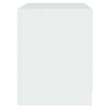 NNEVL Bedside Cabinet White 45x34.5x44.5 cm Chipboard