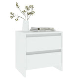 NNEVL Bedside Cabinets 2 pcs White 45x34.5x44.5 cm Chipboard