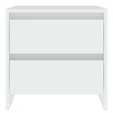 NNEVL Bedside Cabinets 2 pcs White 45x34.5x44.5 cm Chipboard