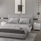 NNEVL Bedside Cabinets 2 pcs White 45x34.5x44.5 cm Chipboard