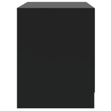NNEVL Bedside Cabinet Black 45x34.5x44.5 cm Chipboard