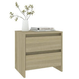 NNEVL Bedside Cabinet Sonoma Oak 45x34.5x44.5 cm Chipboard
