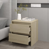NNEVL Bedside Cabinet Sonoma Oak 45x34.5x44.5 cm Chipboard