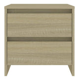 NNEVL Bedside Cabinet Sonoma Oak 45x34.5x44.5 cm Chipboard