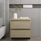 NNEVL Bedside Cabinet Sonoma Oak 45x34.5x44.5 cm Chipboard