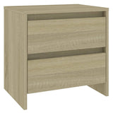 NNEVL Bedside Cabinets 2 pcs Sonoma Oak 45x34.5x44.5 cm Chipboard