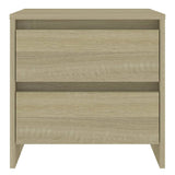 NNEVL Bedside Cabinets 2 pcs Sonoma Oak 45x34.5x44.5 cm Chipboard