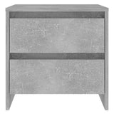 NNEVL Bedside Cabinet Concrete Grey 45x34.5x44.5 cm Chipboard