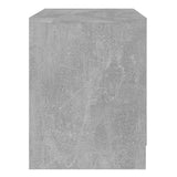 NNEVL Bedside Cabinets 2 pcs Concrete Grey 45x34.5x44.5 cm Chipboard