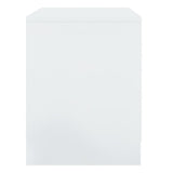 NNEVL Bedside Cabinets 2 pcs High Gloss White 45x34.5x44.5 cm Chipboard