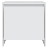 NNEVL Bedside Cabinet White 45x34x44.5 cm Chipboard