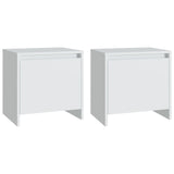 NNEVL Bedside Cabinets 2 pcs White 45x34x44.5 cm Chipboard