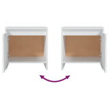 NNEVL Bedside Cabinets 2 pcs White 45x34x44.5 cm Chipboard