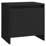 NNEVL Bedside Cabinet Black 45x34x44.5 cm Chipboard