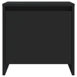 NNEVL Bedside Cabinet Black 45x34x44.5 cm Chipboard