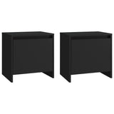 NNEVL Bedside Cabinets 2 pcs Black 45x34x44.5 cm Chipboard