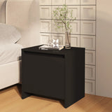 NNEVL Bedside Cabinets 2 pcs Black 45x34x44.5 cm Chipboard