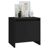 NNEVL Bedside Cabinets 2 pcs Black 45x34x44.5 cm Chipboard