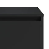 NNEVL Bedside Cabinets 2 pcs Black 45x34x44.5 cm Chipboard