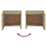 NNEVL Bedside Cabinet Sonoma Oak 45x34x44.5 cm Chipboard