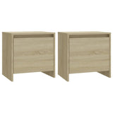 NNEVL Bedside Cabinets 2 pcs Sonoma Oak 45x34x44.5 cm Chipboard