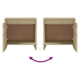 NNEVL Bedside Cabinets 2 pcs Sonoma Oak 45x34x44.5 cm Chipboard
