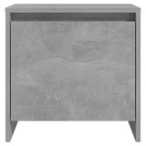 NNEVL Bedside Cabinets 2 pcs Concrete Grey 45x34x44.5 cm Chipboard