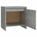 NNEVL Bedside Cabinets 2 pcs Concrete Grey 45x34x44.5 cm Chipboard