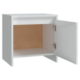 NNEVL Bedside Cabinets 2 pcs High Gloss White 45x34x44.5 cm Chipboard