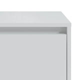 NNEVL Bedside Cabinets 2 pcs High Gloss White 45x34x44.5 cm Chipboard