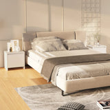 NNEVL Bedside Cabinets 2 pcs High Gloss White 45x34x44.5 cm Chipboard