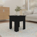 NNEVL Coffee Table Black 40x40x42 cm Engineered Wood