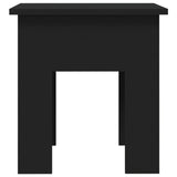 NNEVL Coffee Table Black 40x40x42 cm Engineered Wood