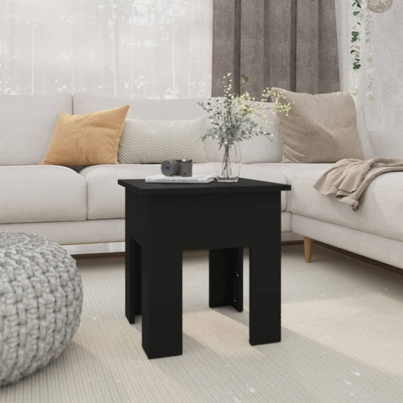 NNEVL Coffee Table Black 40x40x42 cm Engineered Wood