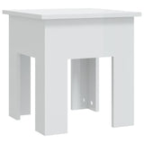 NNEVL Coffee Table High Gloss White 40x40x42 cm Engineered Wood