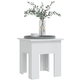 NNEVL Coffee Table High Gloss White 40x40x42 cm Engineered Wood