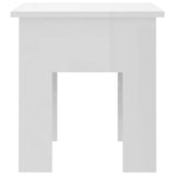 NNEVL Coffee Table High Gloss White 40x40x42 cm Engineered Wood