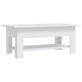 NNEVL Coffee Table White 102x55x42 cm Chipboard
